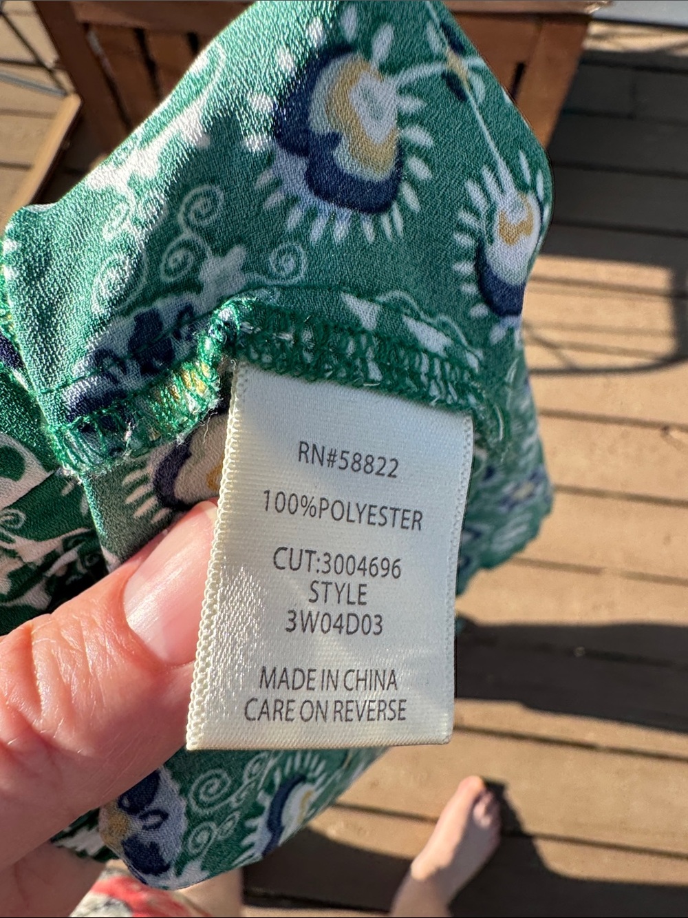 Max Studio Teal Floral Geometric Pull-On Wide Leg Cropped Pants size 3X - Picture 3 of 5